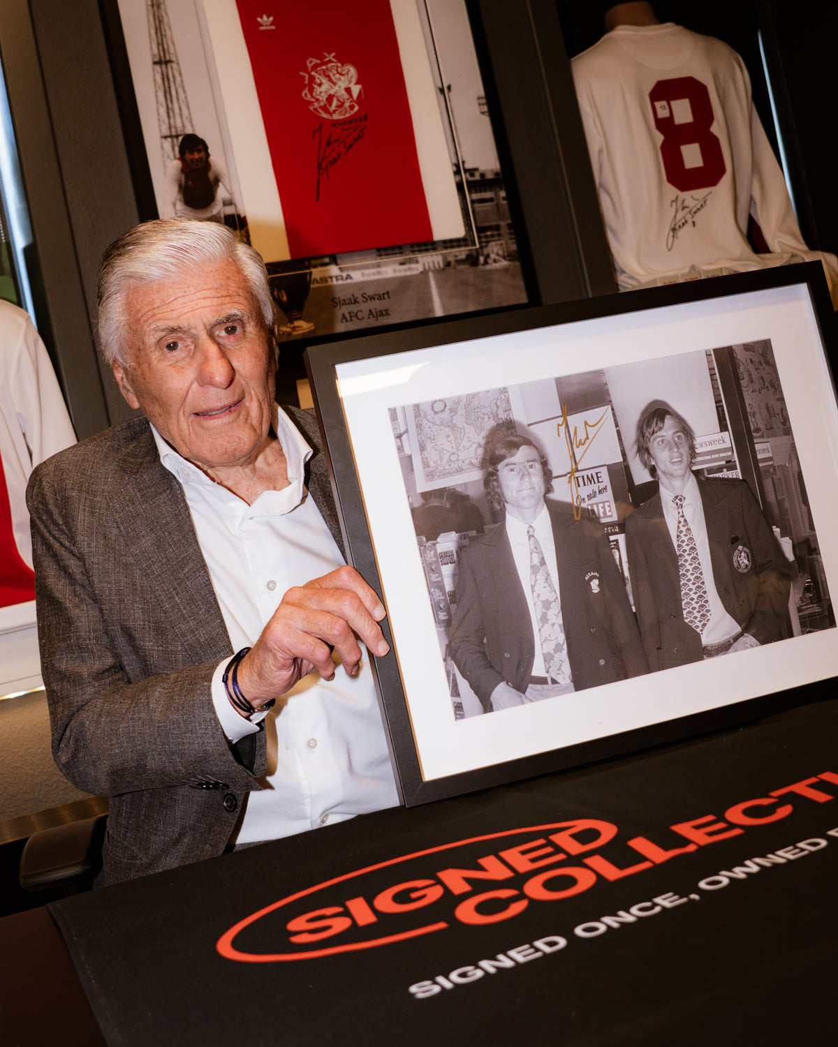 Sjaak Swart – Foto met Johan Cruijff