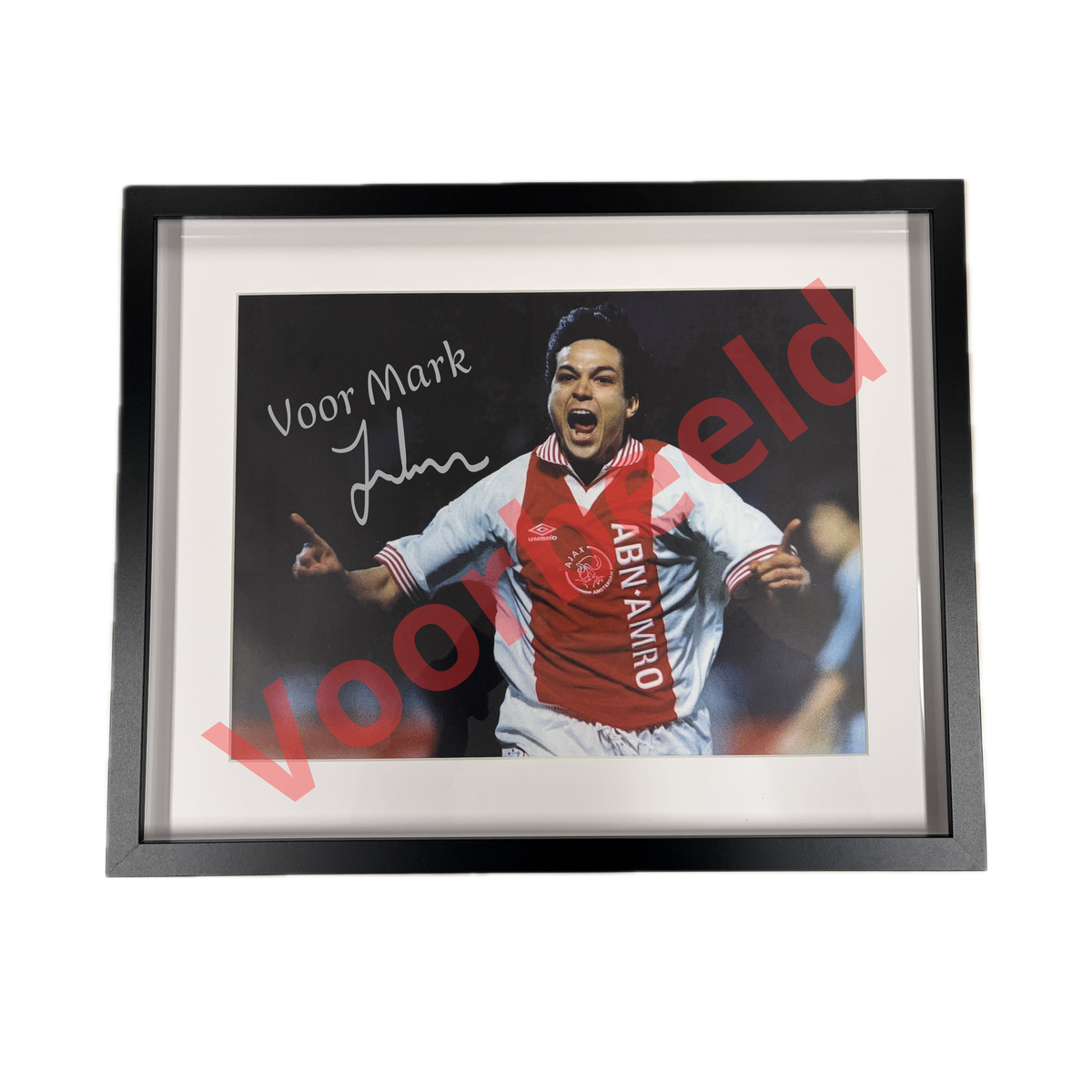 Pre order : Jari Litmanen foto - Ajax thuisshirt