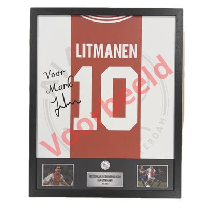Pre-order Jari Litmanen - Ajax thuis shirt poster