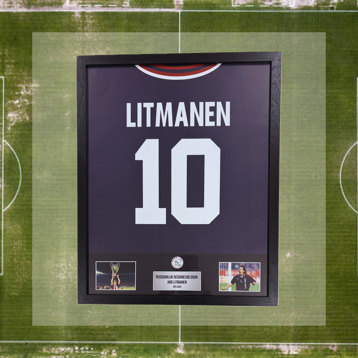 Pre-order - Jari Litmanen - Ajax uit shirt 94-95 poster