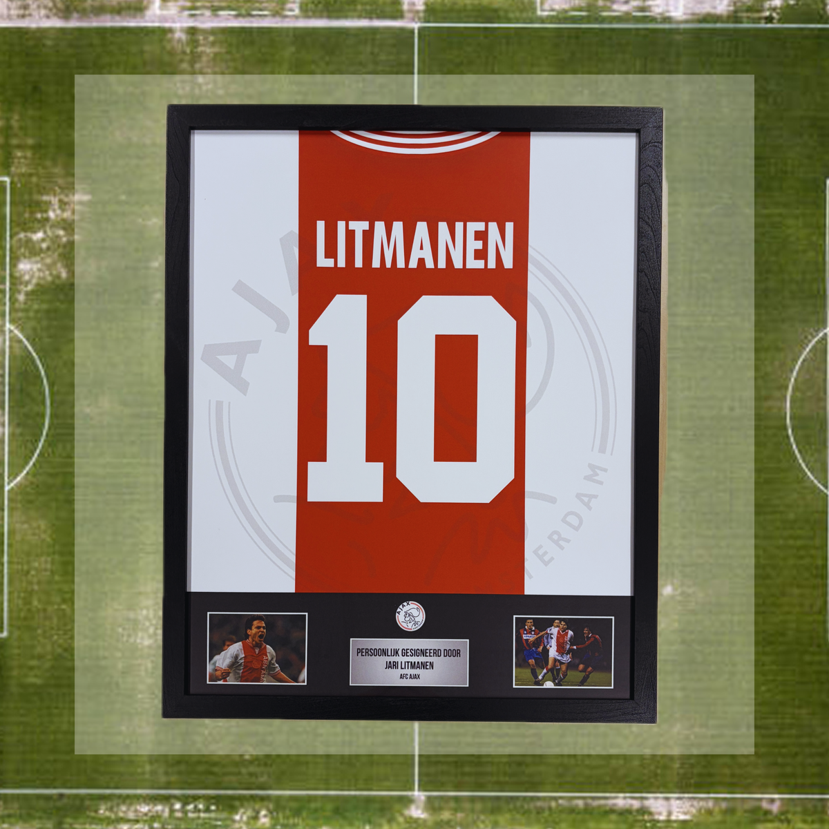 Pre-order Jari Litmanen - Ajax thuis shirt poster